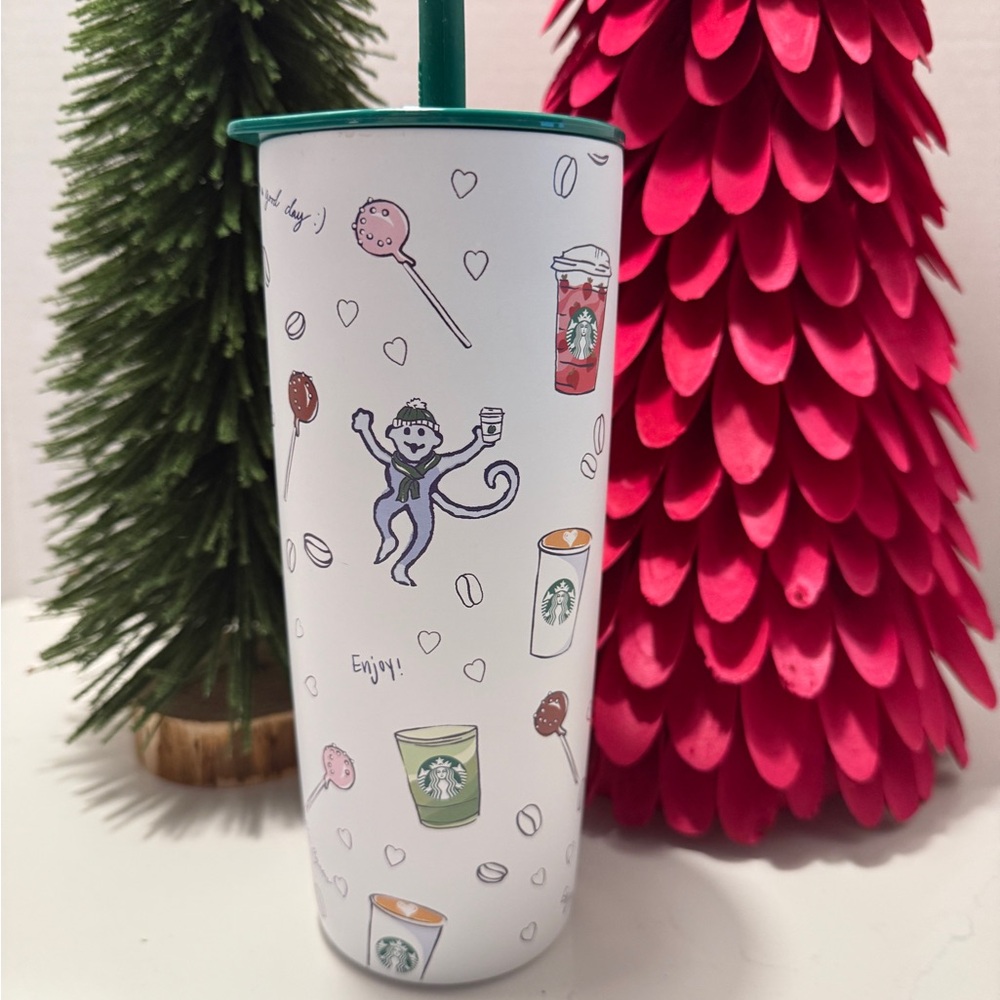 Roller Rabbit X Starbucks 24oz Stainless Steel Straw Tumbler 2025 NEW - Picture 5 of 5